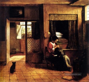 Rembrandt van Rijn Werke - De The Mother genre Pieter de Hooch